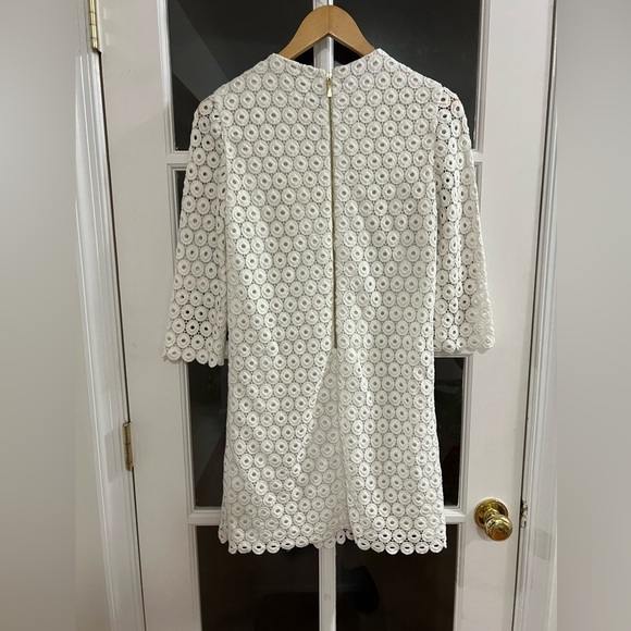 Kate Spade Ashby Guipure Lace Shift Dress - Size 0 - white - Picture 5 of 8